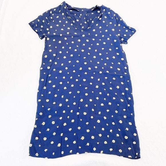 Madewell Flower Printed Dress Button Back SZ XXS - Picture 7 of 7